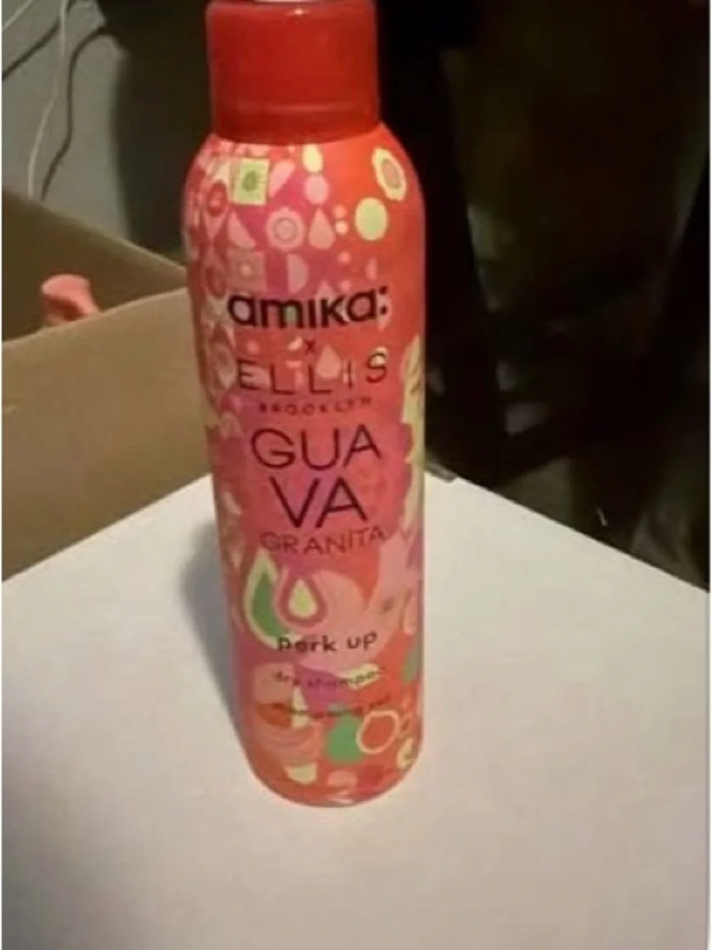 amika Guava Granita Perk Up Dry Shampoo – Coral Pink Bottle
